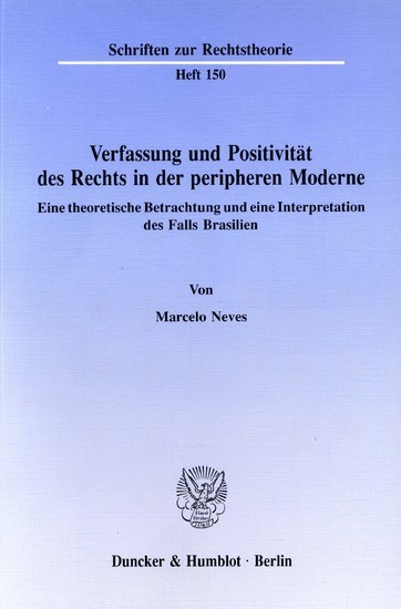 Verfassung und Positivität des Rechts in der peripheren Moderne. main product photo