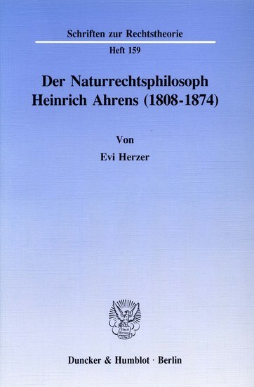 Der Naturrechtsphilosoph Heinrich Ahrens (1808 - 1874). main product photo