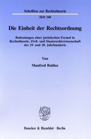 Die Einheit der Rechtsordnung. main product photo