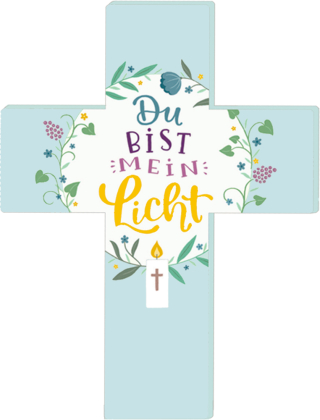 Aufstellkreuz - Du bist mein Licht