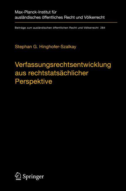 Verfassungsrechtsentwicklung aus rechtstatsächlicher Perspektive main product photo