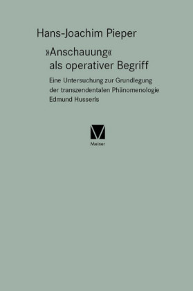»Anschauung« als operativer Begriff