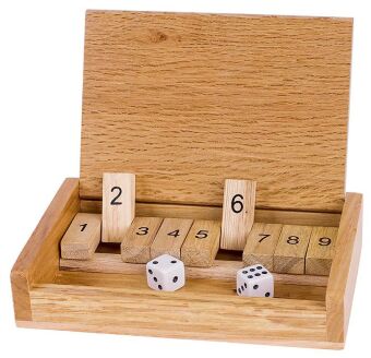 Würfelspiel Shut the box (Kinderspiel)