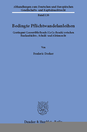 Bedingte Pflichtwandelanleihen. main product photo