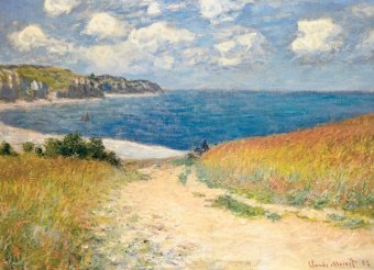 Strandweg zwischen Weizenfeldern von Claude Monet (Puzzle)