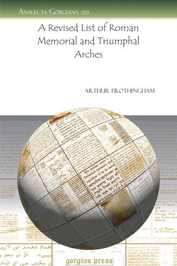 A Revised List of Roman Memorial and Triumphal Arches main product photo