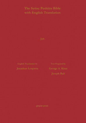 Job According to the Syriac Peshitta Version with English Translation