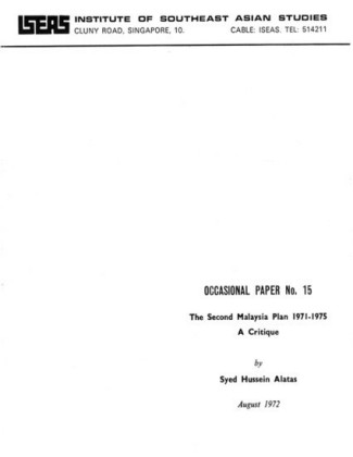 The Second Malaysia Plan 1971 - 1975