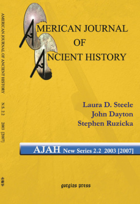 American Journal of Ancient History (New Series 2.2, 2003 [2007])