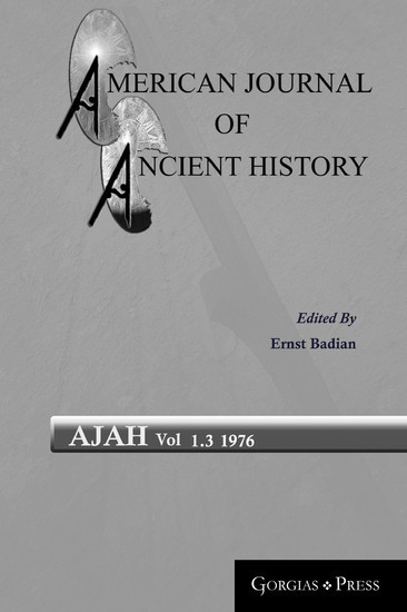 American Journal of Ancient History main product photo