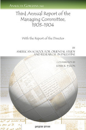 Third Annual Report of the Managing Committee, 1903-1904