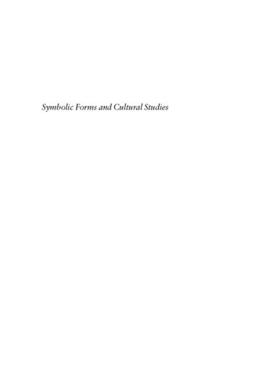 Symbolic Forms and Cultural Studies main product photo