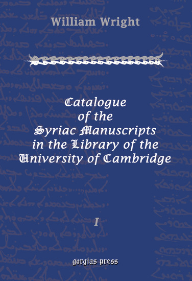 Catalogue of the Syriac Manuscripts in the Library of the U. of Cambridge main product photo