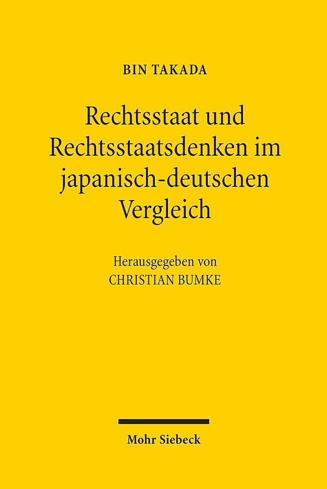 Rechtsstaat und Rechtsstaatsdenken im japanisch-deutschen Vergleich main product photo