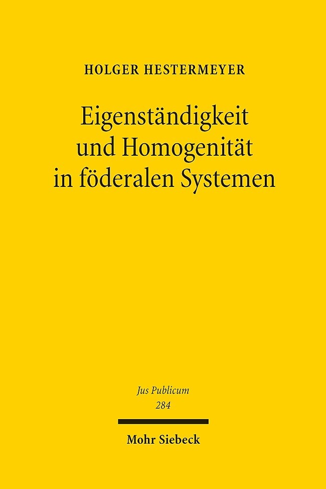 Eigenständigkeit und Homogenität in föderalen Systemen main product photo