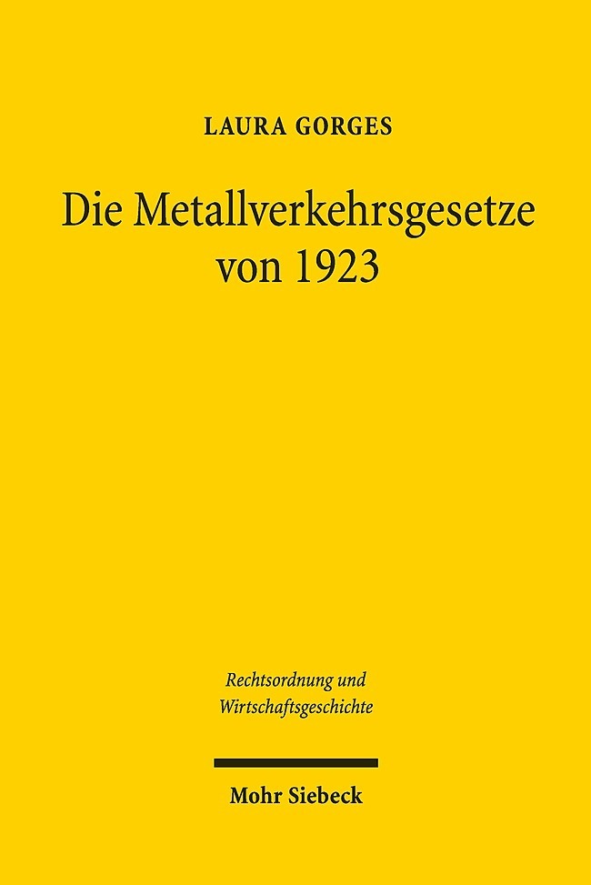 Die Metallverkehrsgesetze von 1923 main product photo