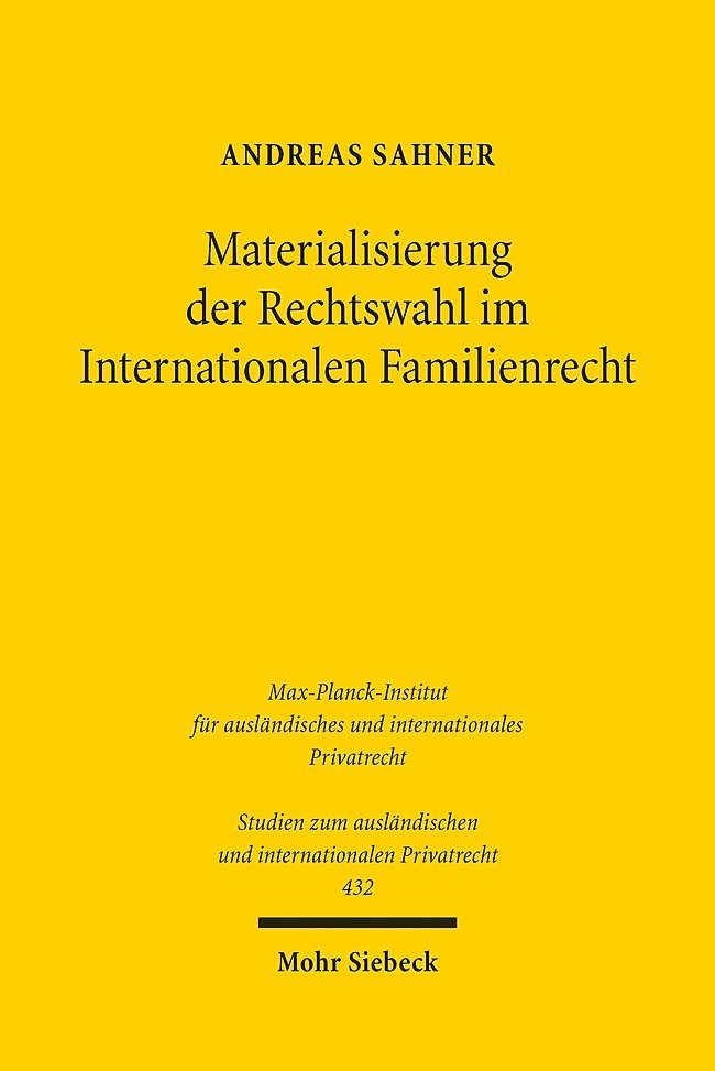 Materialisierung der Rechtswahl im Internationalen Familienrecht main product photo