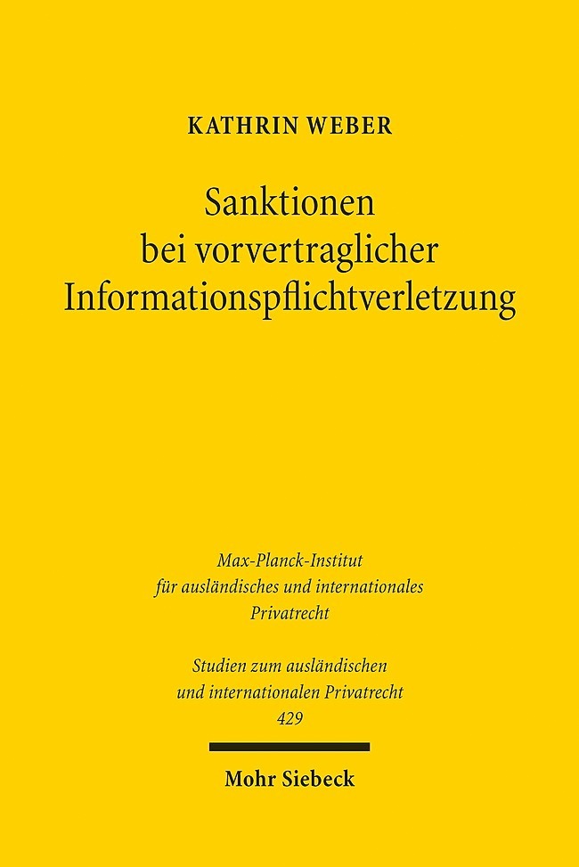 Sanktionen bei vorvertraglicher Informationspflichtverletzung main product photo