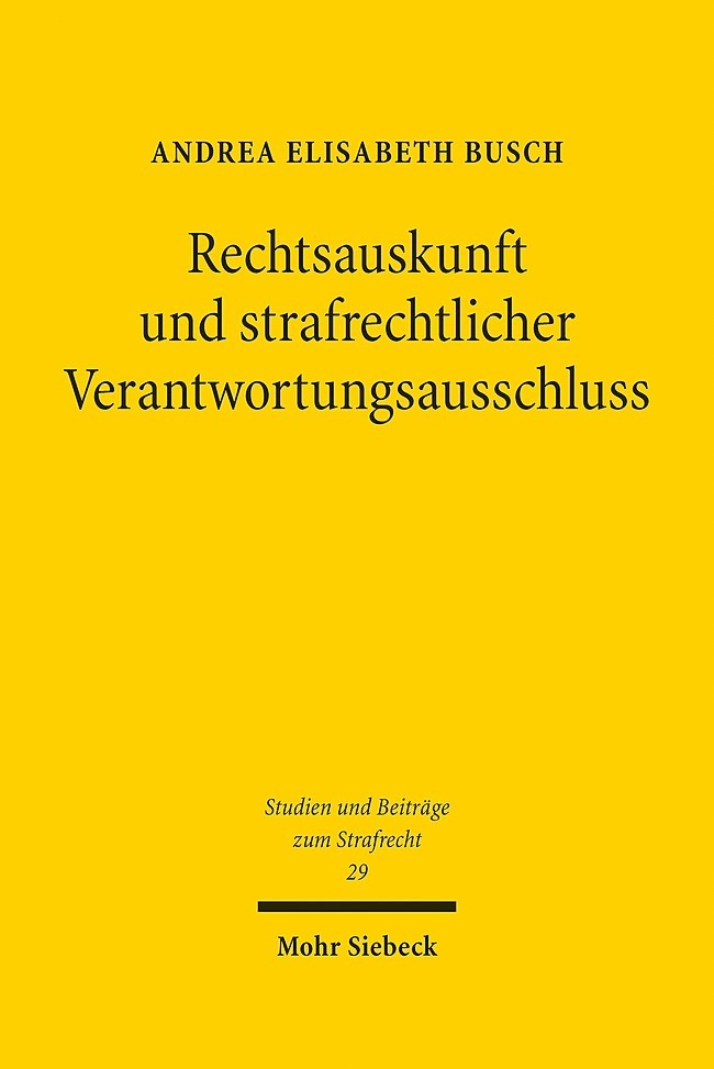 Rechtsauskunft und strafrechtlicher Verantwortungsausschluss main product photo