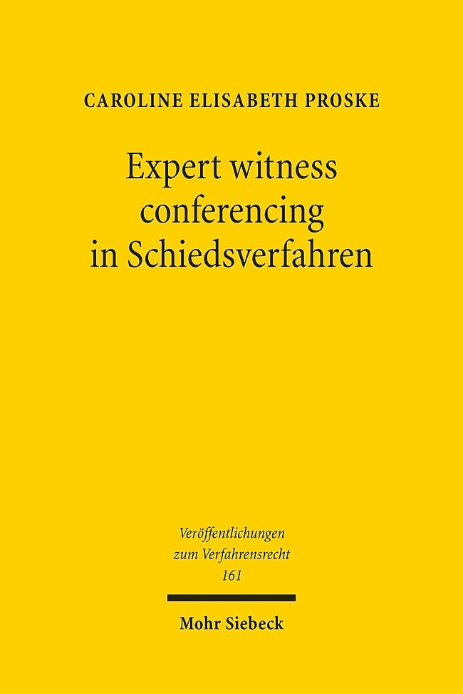 Expert witness conferencing in Schiedsverfahren main product photo