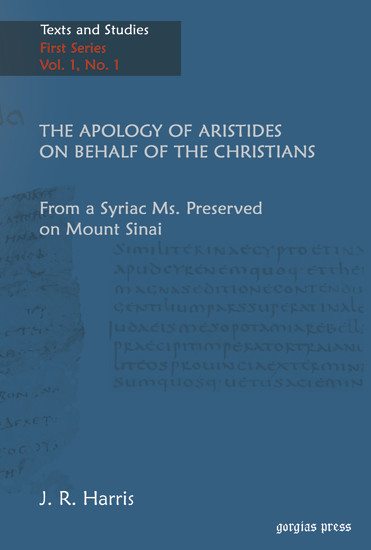 The Apology of Aristides on behalf of the Christians main product photo