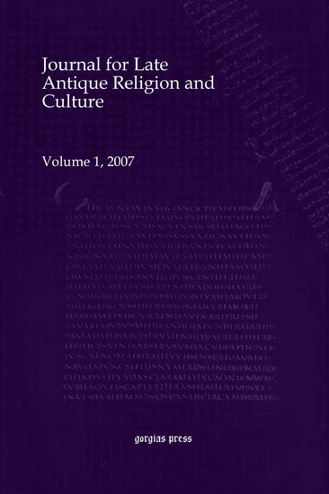 Journal for Late Antique Religion and Culture main product photo