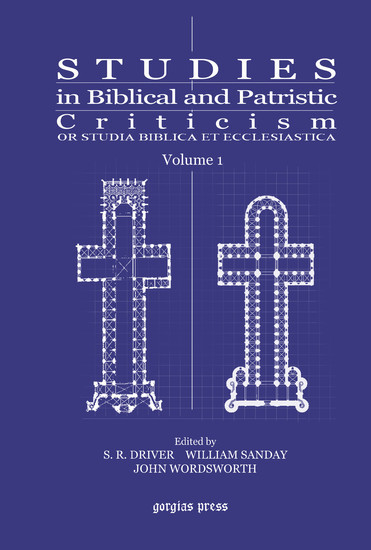 Studies in Biblical and Patristic Criticism main product photo