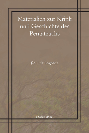Materialien zur Kritik und Geschichte des Pentateuchs main product photo