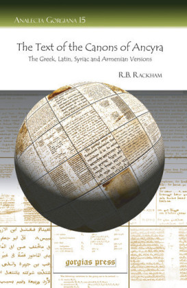 The Text of the Canons of Ancyra