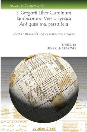 S. Gregorii Liber Carminum Iambicorum: Versio Syriaca Antiquissima, pars altera