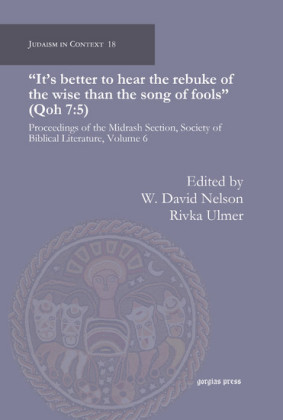 'It's better to hear the rebuke of the wise than the song of fools' (Qoh 7:5)