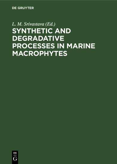 Synthetic and Degradative Processes in Marine Macrophytes main product photo