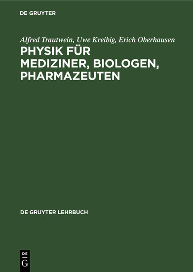 Physik für Mediziner, Biologen, Pharmazeuten main product photo