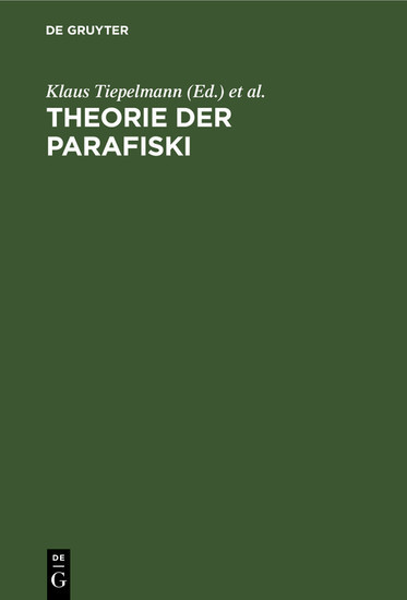 Theorie der Parafiski main product photo