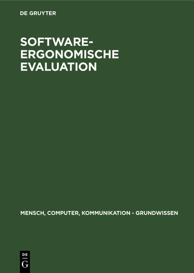 Software-ergonomische Evaluation main product photo