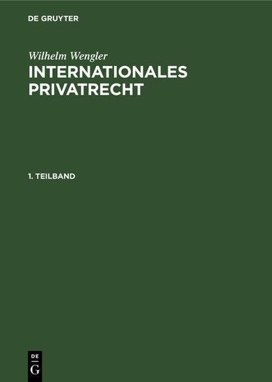 Internationales Privatrecht main product photo