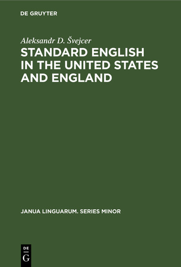 Standard English in the United States and England main product photo