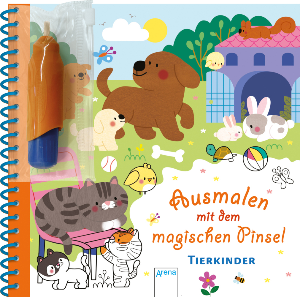 Ausmalen mit dem magischen Pinsel. Tierkinder main product photo