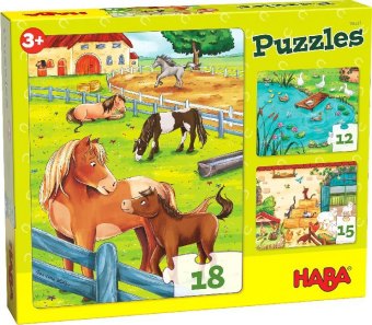 HABA Puzzles Bauernhoftiere (Kinderpuzzle)