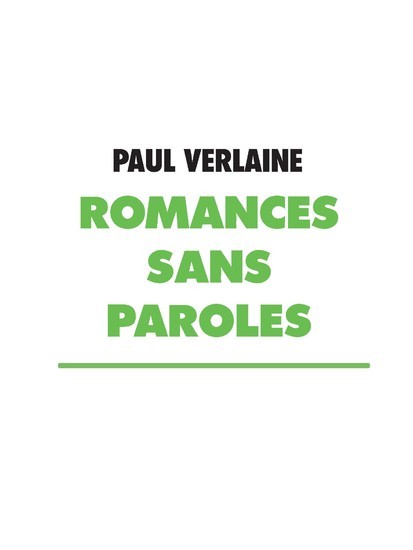 Romances sans paroles main product photo