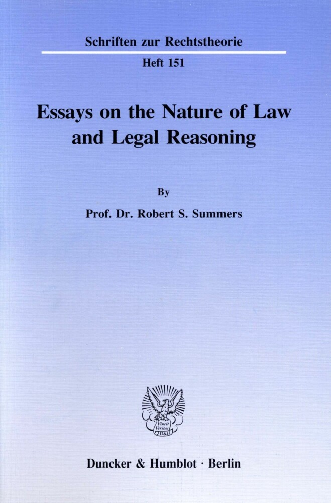Essays on the Nature of Law and Legal Reasoning. main product photo