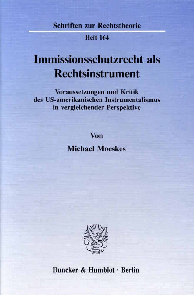 Immissionsschutzrecht als Rechtsinstrument. main product photo