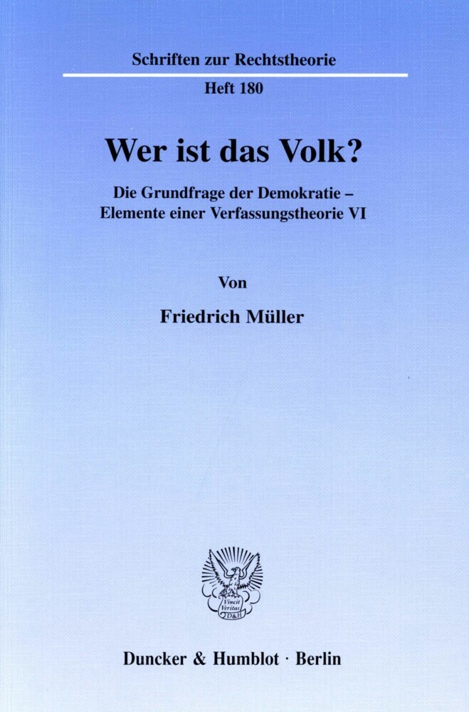 Wer ist das Volk? main product photo