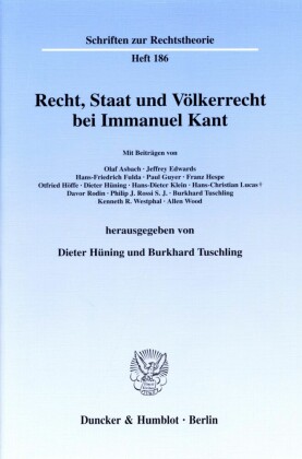 Recht, Staat und Völkerrecht bei Immanuel Kant.
