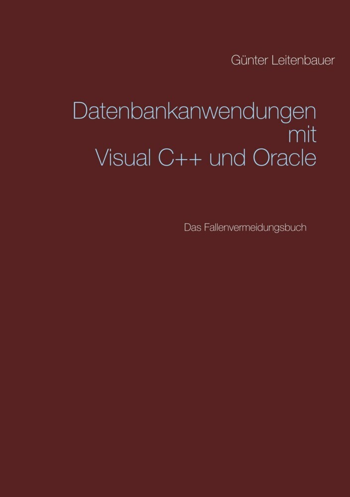 Datenbankanwendungen mit VC++ und Oracle main product photo