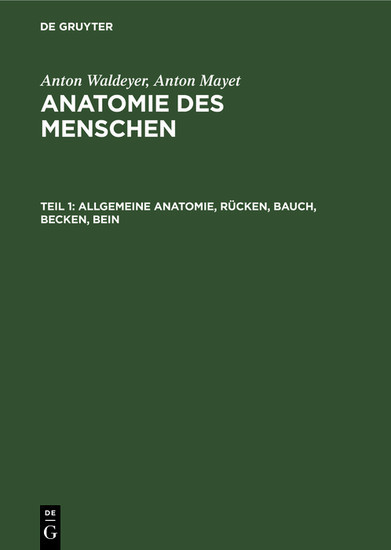Allgemeine Anatomie, Rücken, Bauch, Becken, Bein main product photo