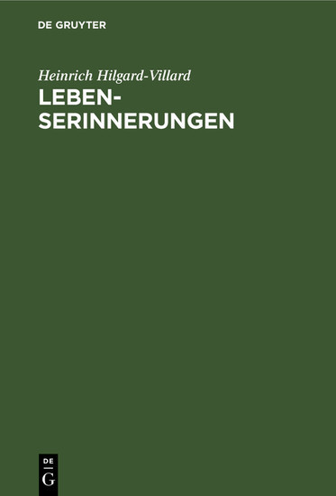 Lebenserinnerungen main product photo