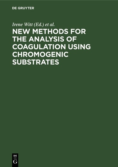 New methods for the analysis of coagulation using chromogenic substrates main product photo