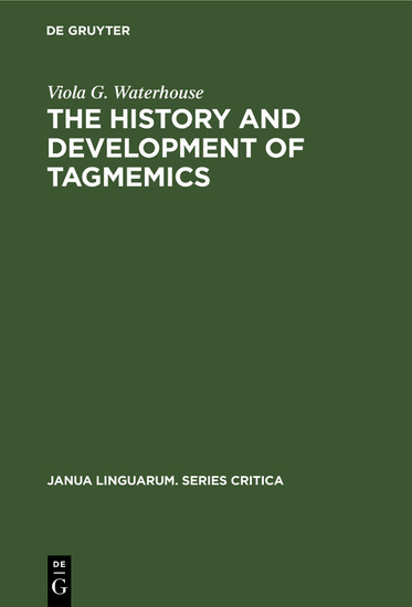The history and development of tagmemics main product photo