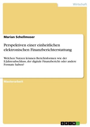 Perspektiven einer einheitlichen elektronischen Finanzberichterstattung